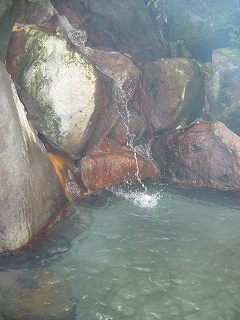平湯温泉神の湯の湯口